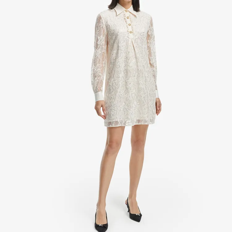 KARL LAGERFELD / Karl Lagerfeld Jeans Long-Sleeved Dresses Women's White-5