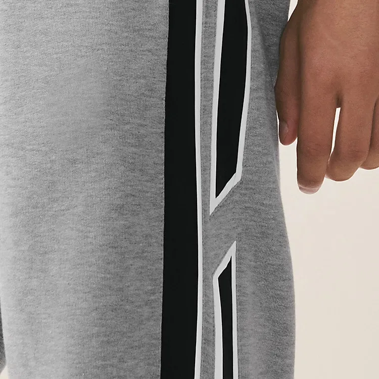 HERMES Knitted Sweatpants Men's Gray-5