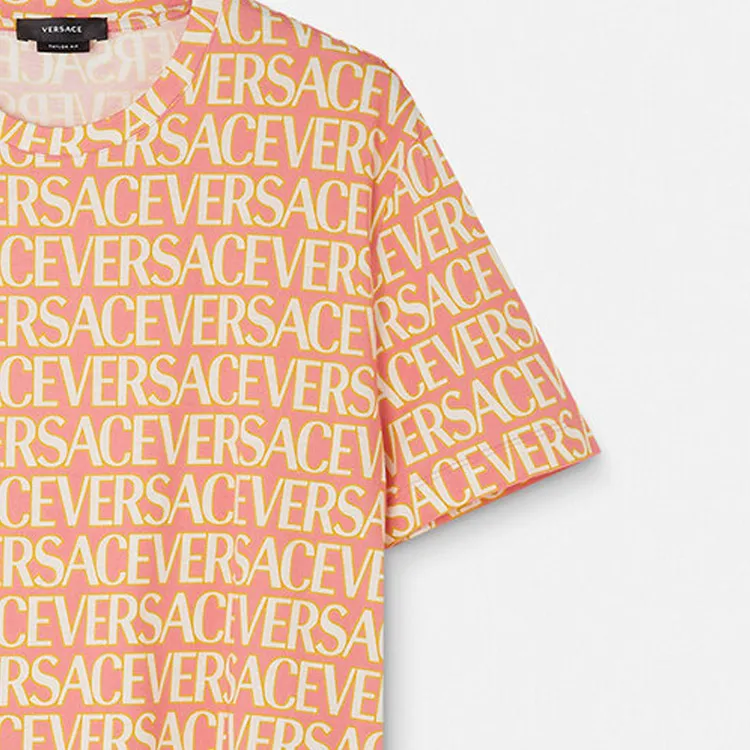 VERSACE Allover Logo T shirt-5