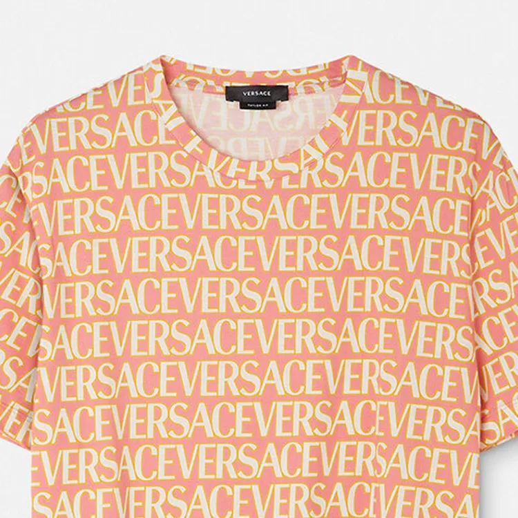 VERSACE Allover Logo T shirt-4