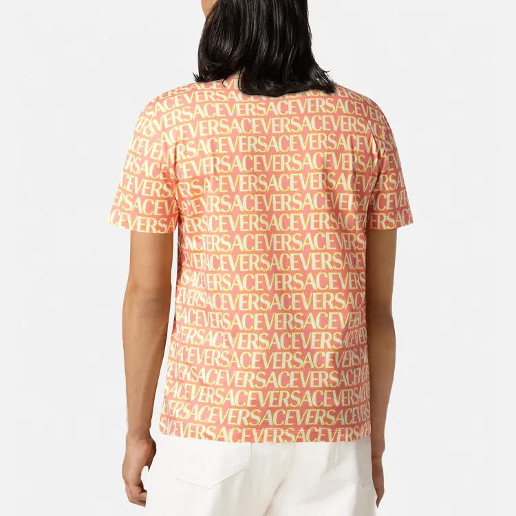 VERSACE Allover Logo T shirt-3