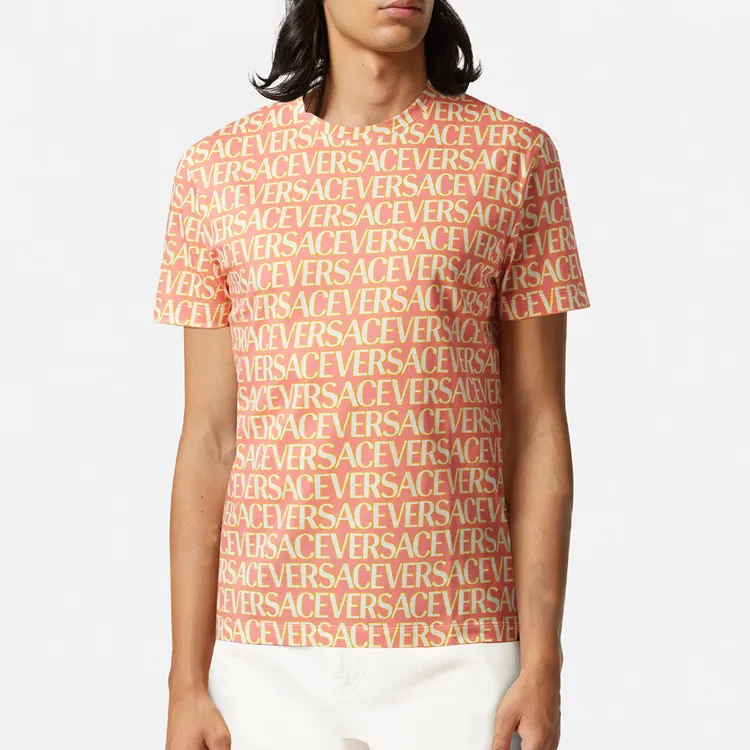 VERSACE Allover Logo T shirt-2