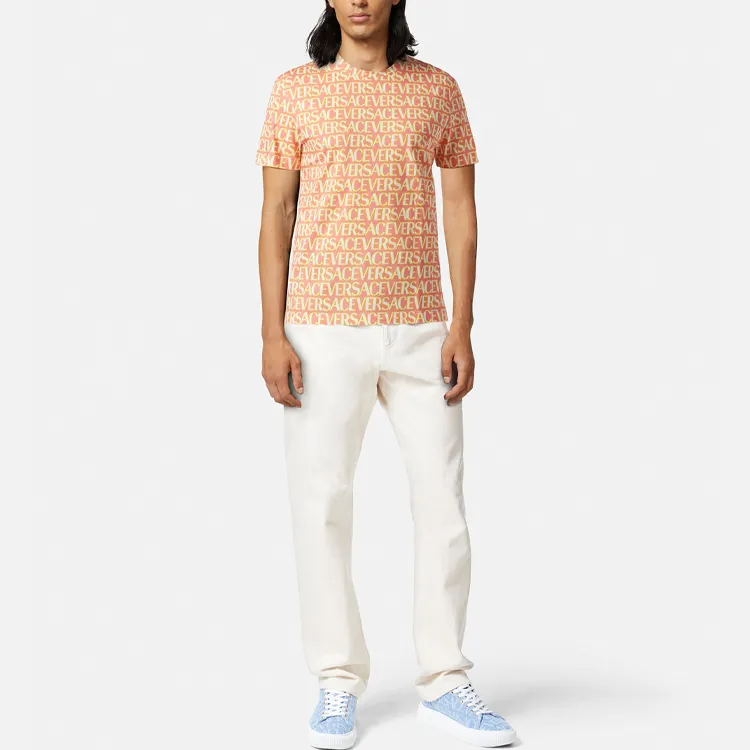 VERSACE Allover Logo T shirt-1