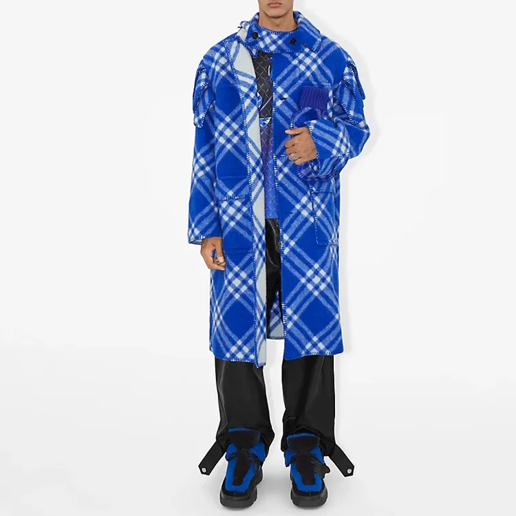 Burberry Checked Coat-4