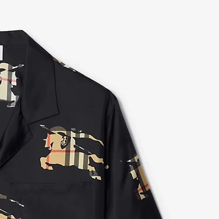 Burberry Shirts Men Black-2