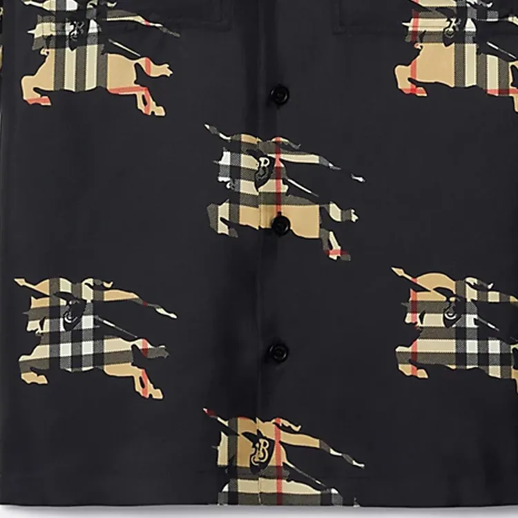 Burberry Shirts Men Black-3