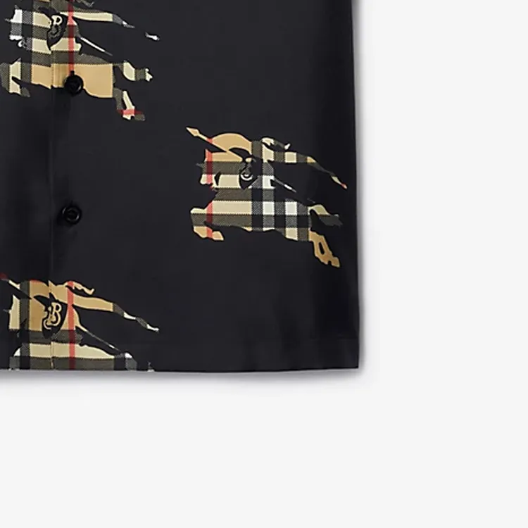Burberry Shirts Men Black-5