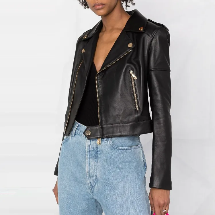 PHILIPP PLEIN Leather Biker Jacket-4