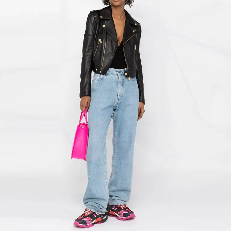 PHILIPP PLEIN Leather Biker Jacket-1
