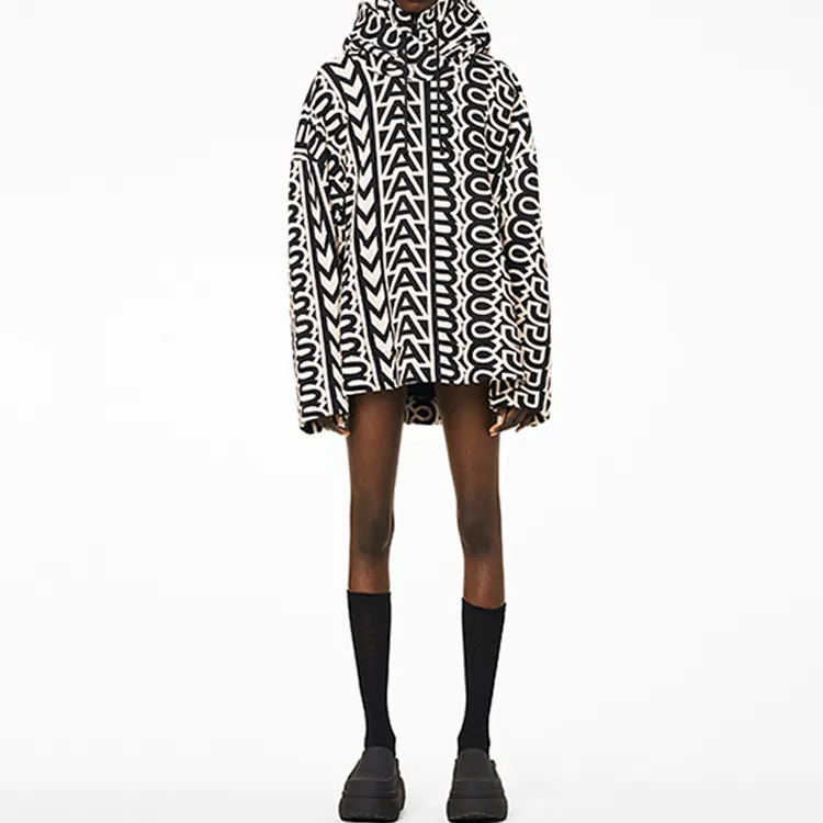 MARC JACOBS Monogram print Drawstring Hoodie-3