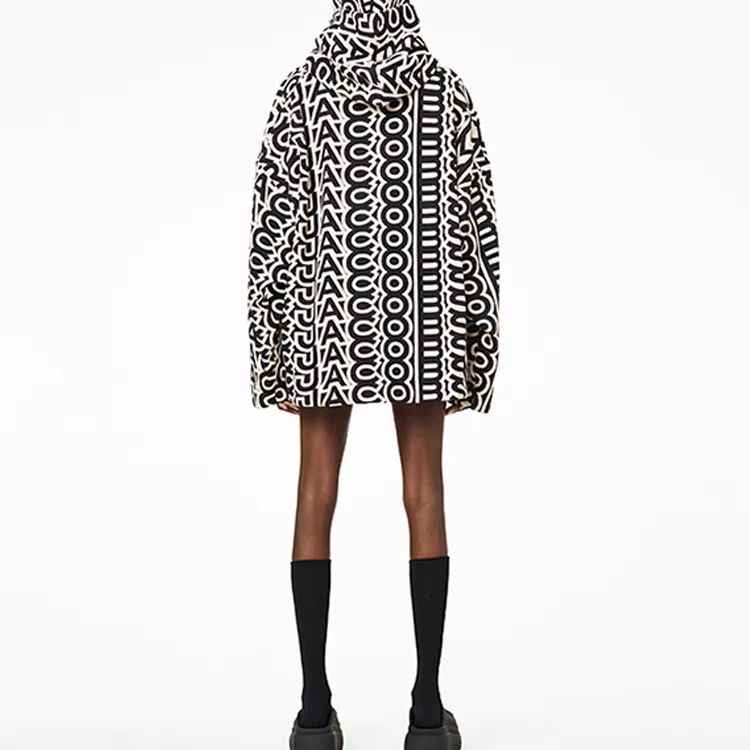 MARC JACOBS Monogram print Drawstring Hoodie-5