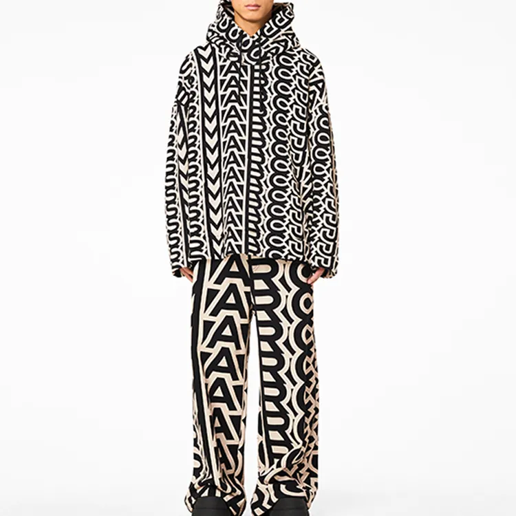 MARC JACOBS Monogram print Drawstring Hoodie-1