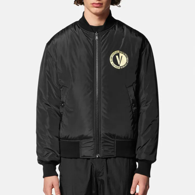 VERSACE JEANS FW23 Baseball Jacket Men's Black-4