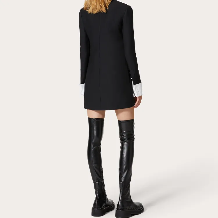 Valentino Ruffled Long-Sleeved Mini Dress-1