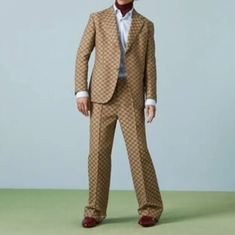 GUCCI Gg Supreme Linen Blazer-2