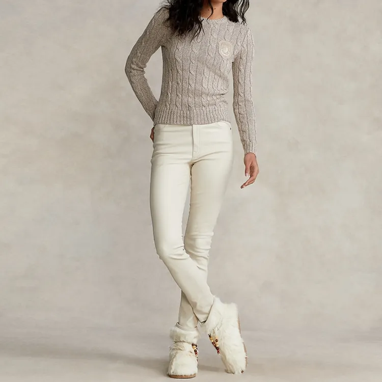 Polo Ralph Lauren Sweaters Women's Light Gray Brown-1