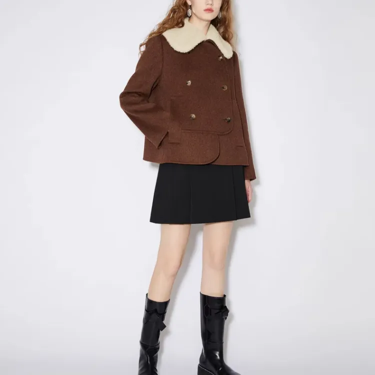 CARVEN FW23 Jackets Coats Women's Brown-5