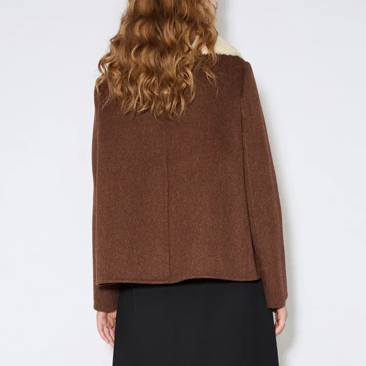CARVEN FW23 Jackets Coats Women's Brown-3