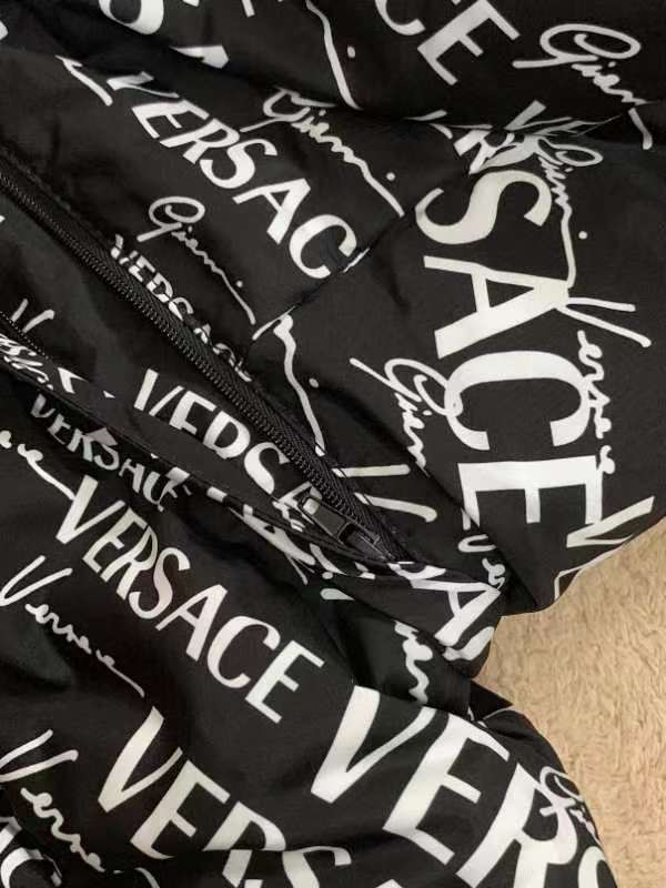 VERSACE Down Jackets Men Black - POIZON