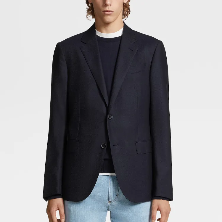 Ermenegildo Zegna Single Breasted Straight Hem Blazer-1