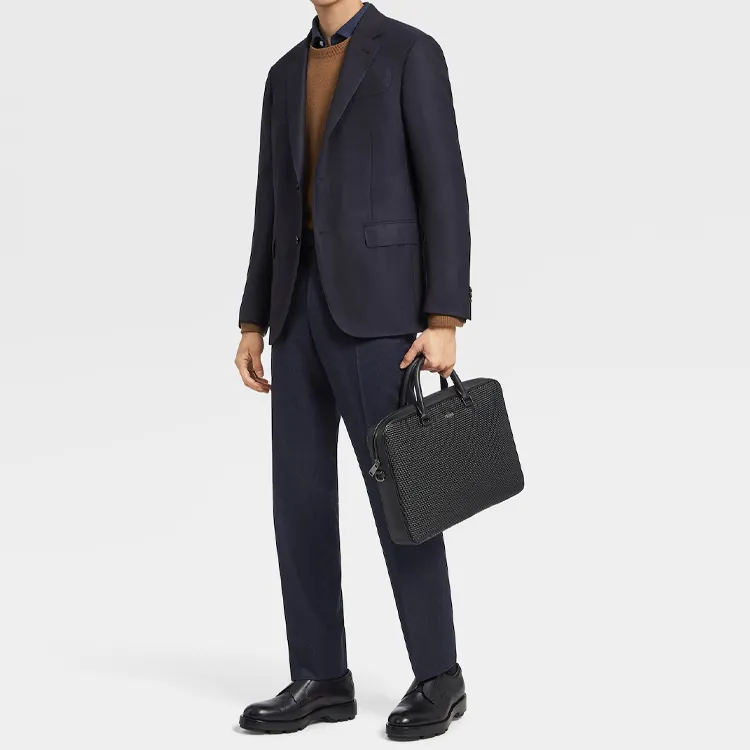Ermenegildo Zegna Single Breasted Straight Hem Blazer-3