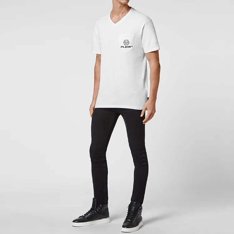 PHILIPP PLEIN Logo print Short sleeved T shirt-3