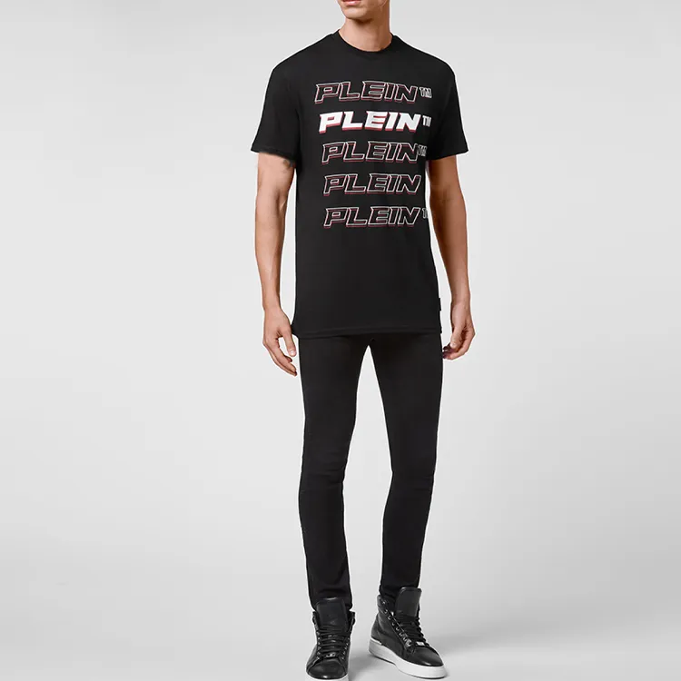 PHILIPP PLEIN Repeat Logo T shirt-7