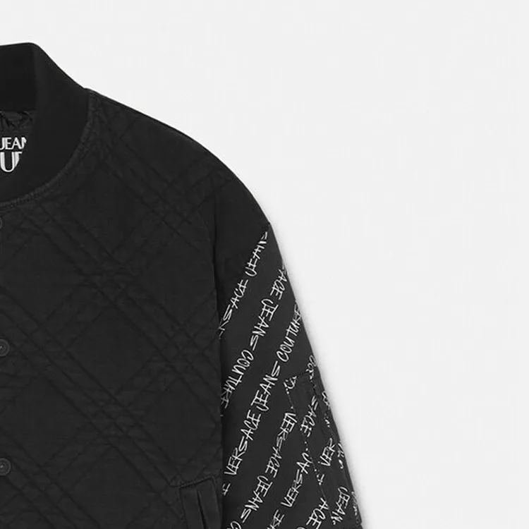 VERSACE JEANS COUTURE Puffer Jacket Men's Black-5