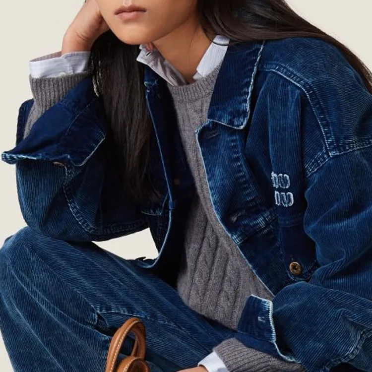 MIU MIU Denim Jacket Women's Indigo-3