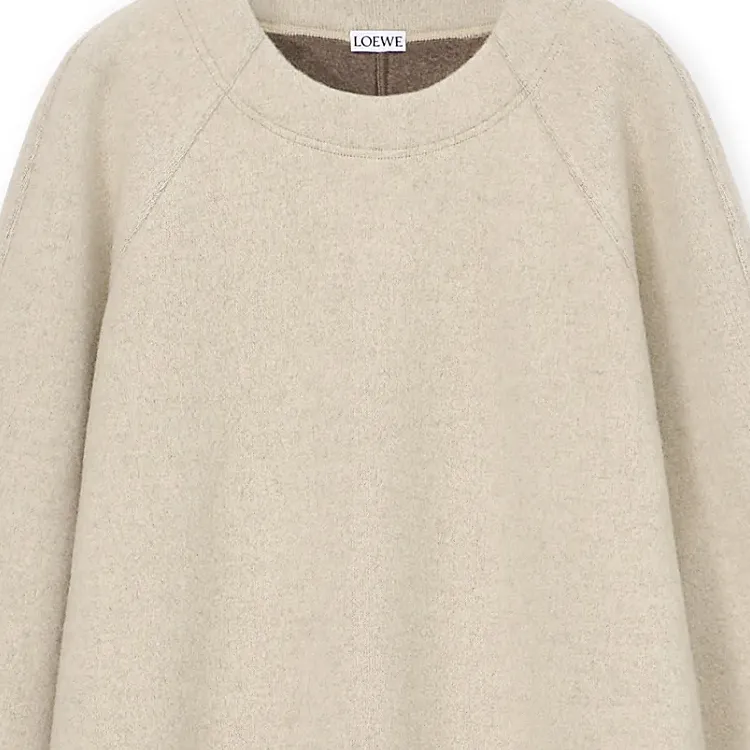 LOEWE Long Sleeved Dress Women's Light Gray-5