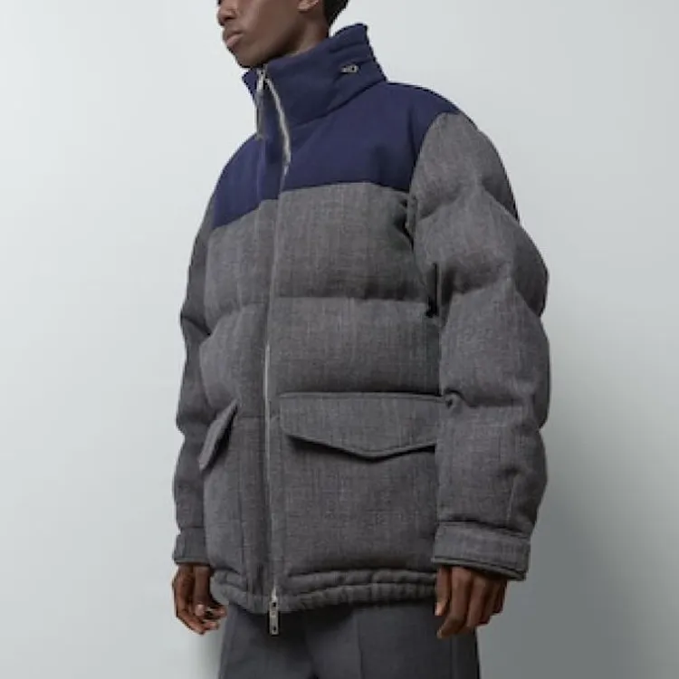 GUCCI Logo Patch Zip Up Puffer Jacket-2