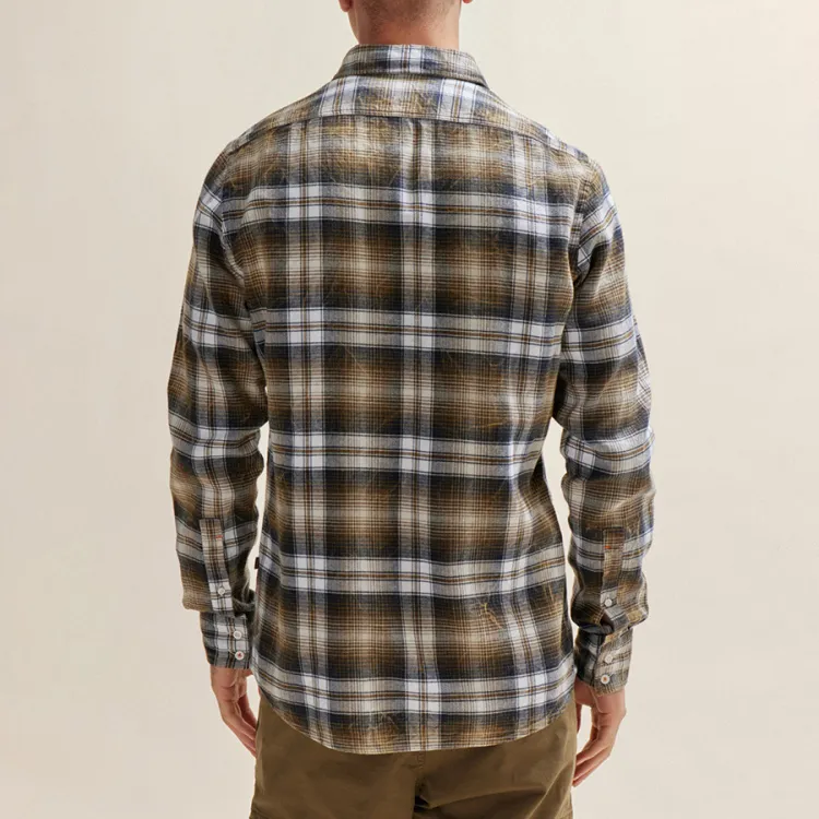 HUGO BOSS Plaid Flannel Cotton Shirt-3