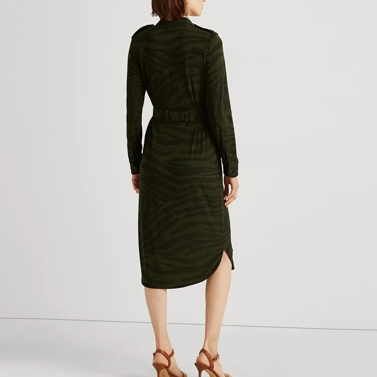 Polo Ralph Lauren Long-Sleeved Dresses Women's Green-2