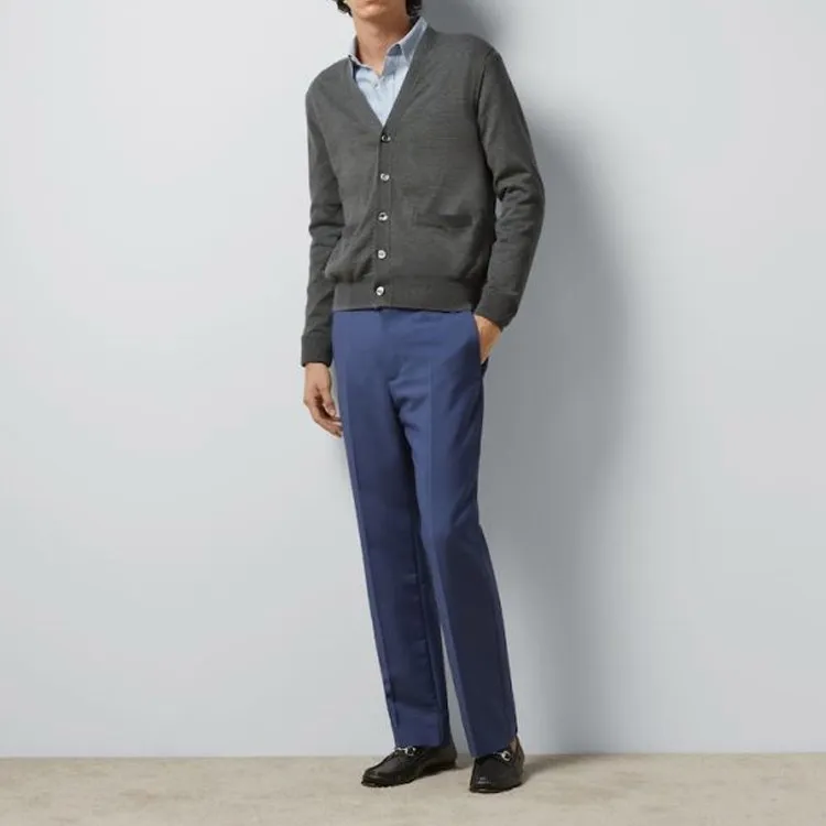 GUCCI Logo Embroidered Cardigan-1