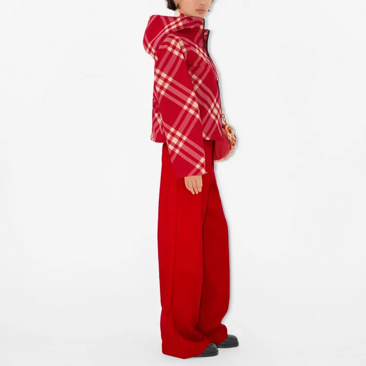 Burberry Jackets Coats Women's Red-4