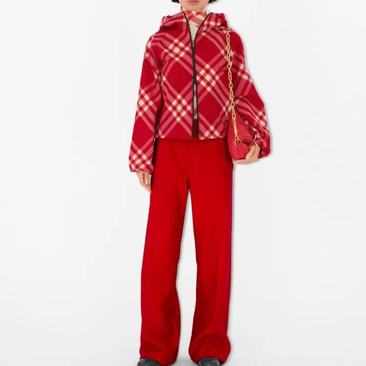 Burberry Jackets Coats Women's Red-2