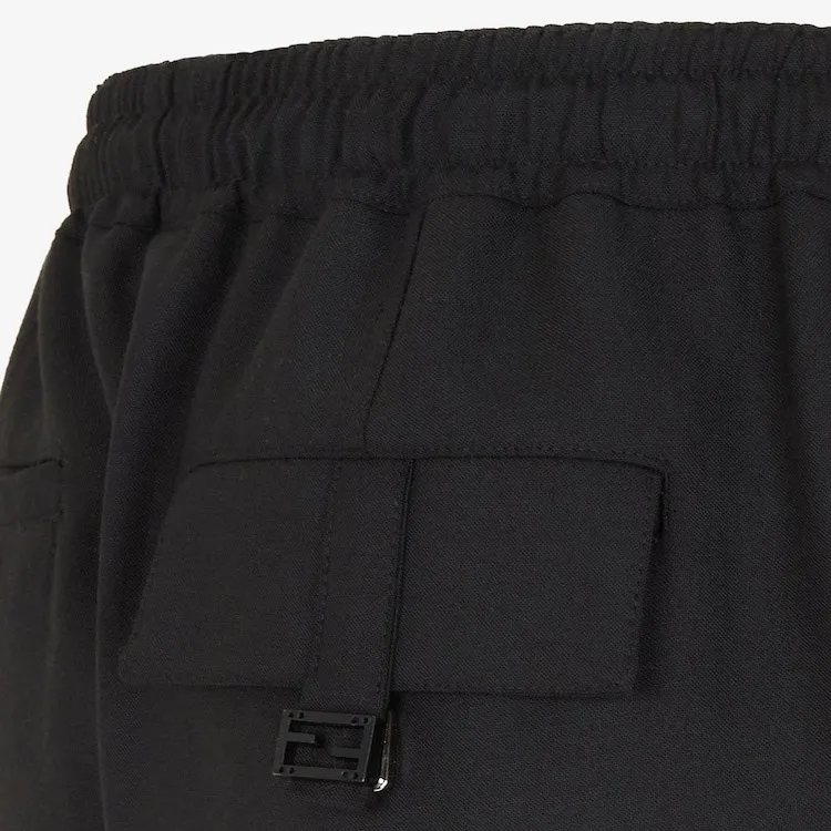 FENDI Casual Pants Men Black-6