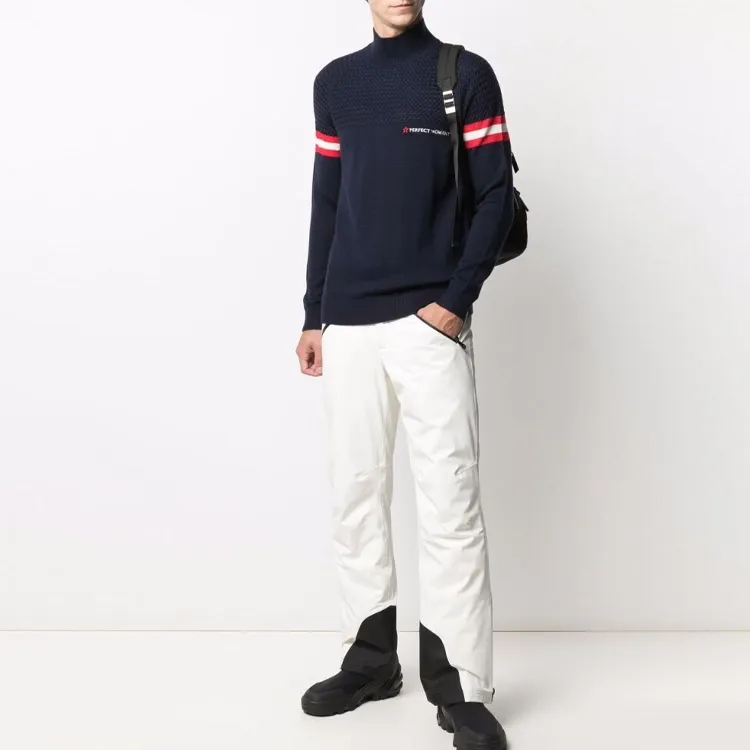 PERFECT MOMENT Textured Yoke Mock Neck Jumper-6