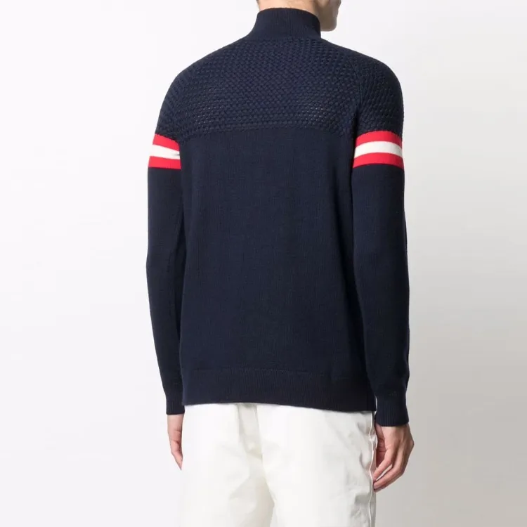 PERFECT MOMENT Textured Yoke Mock Neck Jumper-7