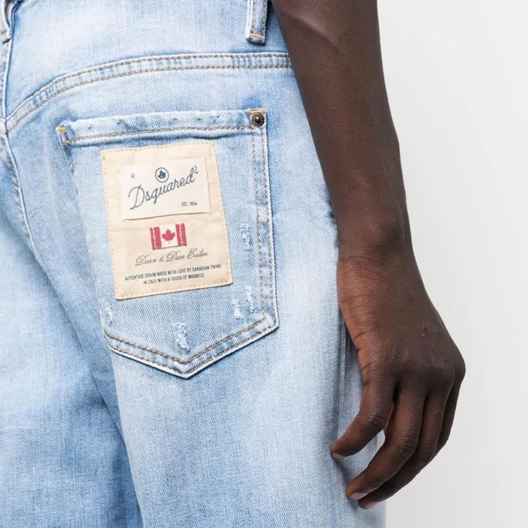 DSQUARED 2 Logo patch Tapered leg Jeans-4