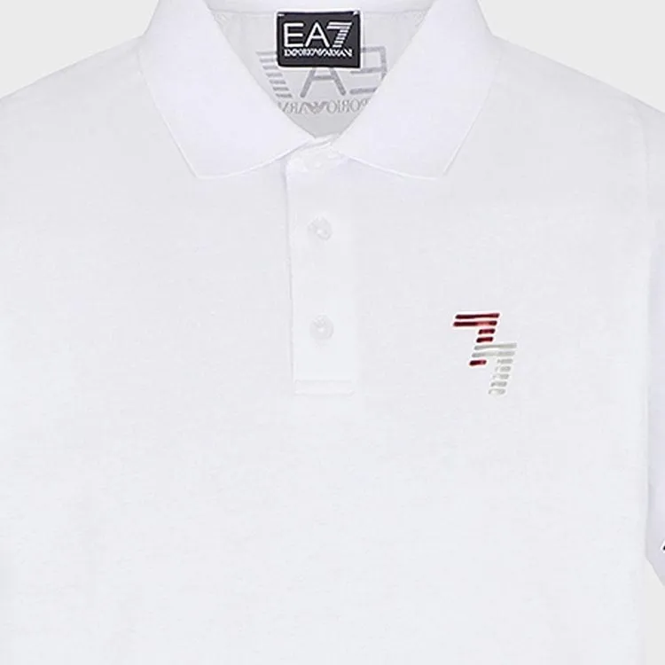 EMPORIO ARMANI EA7 SS23 Polo Shirt Men's White-3