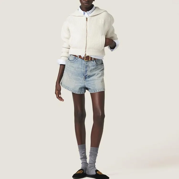 MIU MIU SS24 Knitwear Women's Chalk White-1