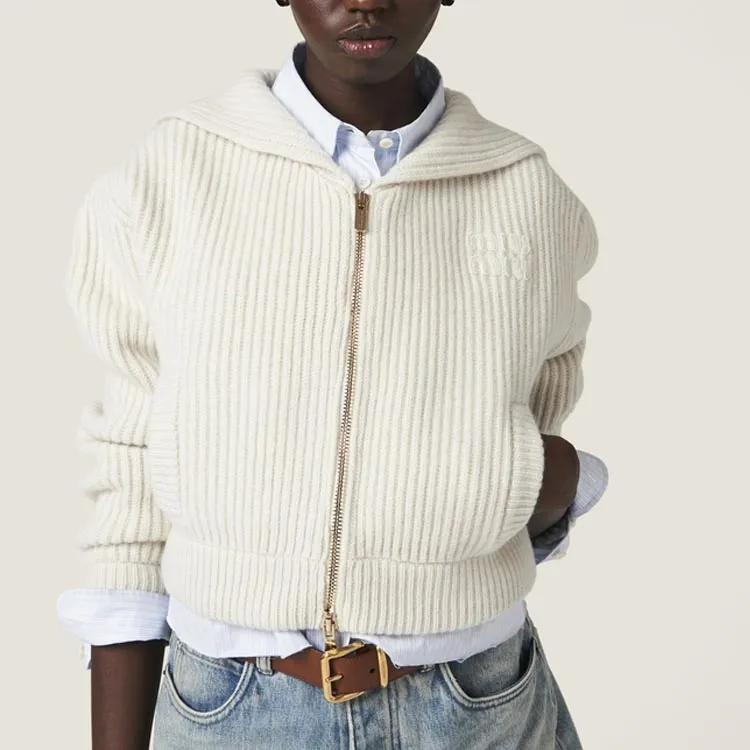 MIU MIU SS24 Knitwear Women's Chalk White-2