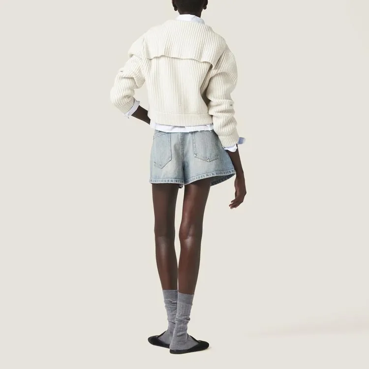 MIU MIU SS24 Knitwear Women's Chalk White-3