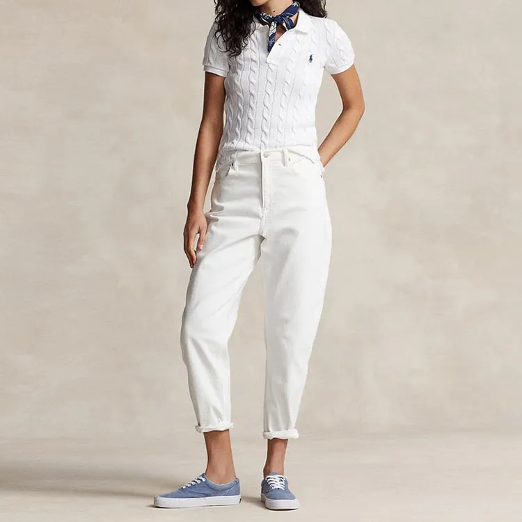 Polo Ralph Lauren FW23 Polo Shirt Women's White-1