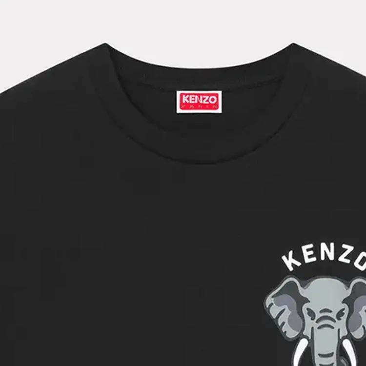 KENZO Elephant Printed Crewneck T Shirt-2