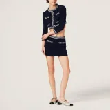 Miu Miu Mu 09vs Black Transparent Sunglasses