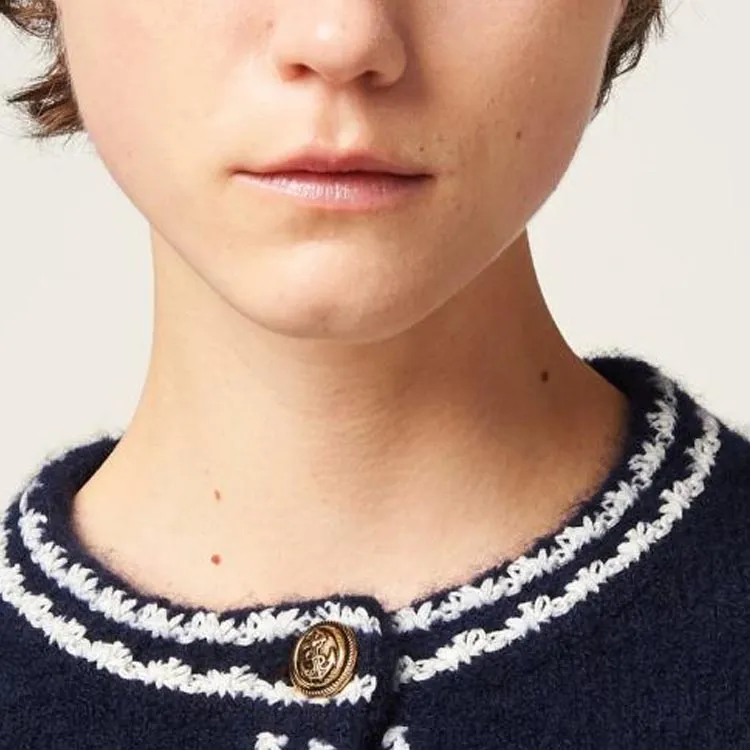 MIU MIU Button Up Cropped Cardigan-5