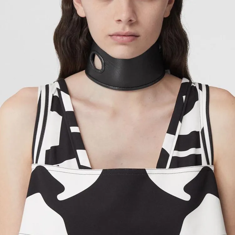 Burberry Sleeveless Slogan Print Mini Dress-2
