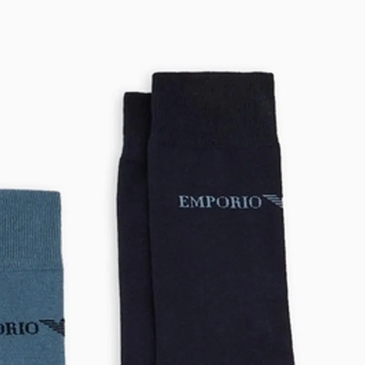 EMPORIO ARMANI SS24 Mid Calf Socks Men's 3 Pack-3